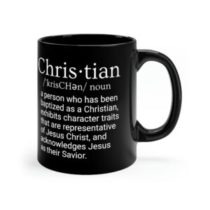 Black Ceramic Cup Religious Gift for HIM