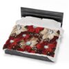 Poinsettia Blanket Cover