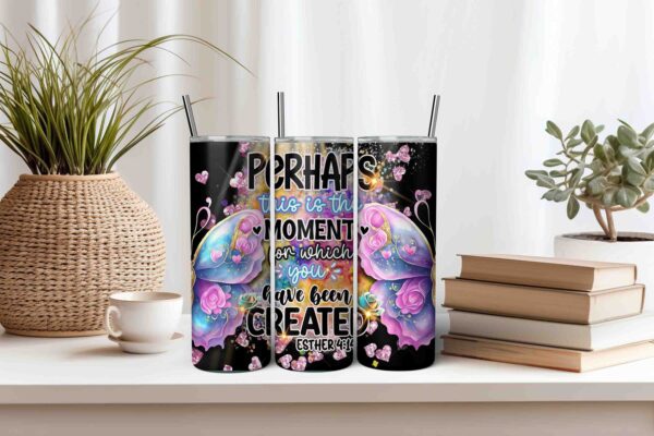 You Were Created Christian Bible Verse Tumbler Design