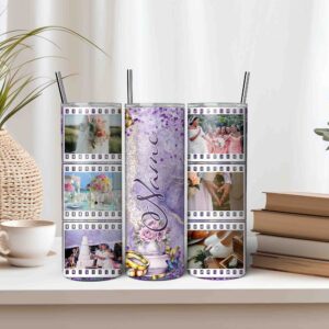 6 Wedding Photo Tumbler Template