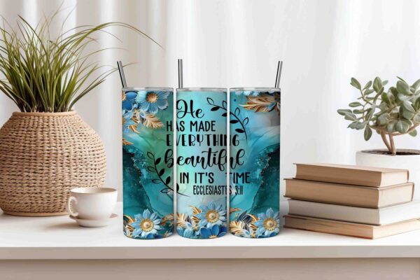 Bible Verse Sublimation Tumbler Wrap