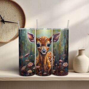 Baby Deer Tumbler Wrap