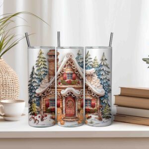 Gingerbread House Tumbler Wrap