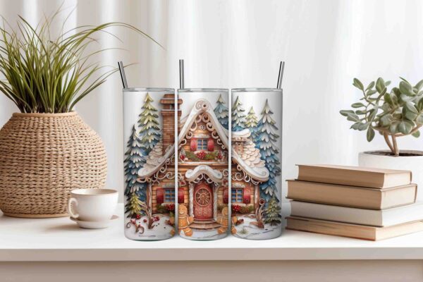 Gingerbread House Tumbler Wrap