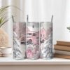 Pink Snowman Christmas Tumbler Wrap