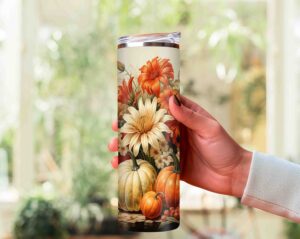 Canva Download JPG Sublimation Print Retro Style Groovy Tumbler