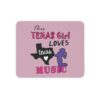 Texas CowGirl Loves Music Mouse pad