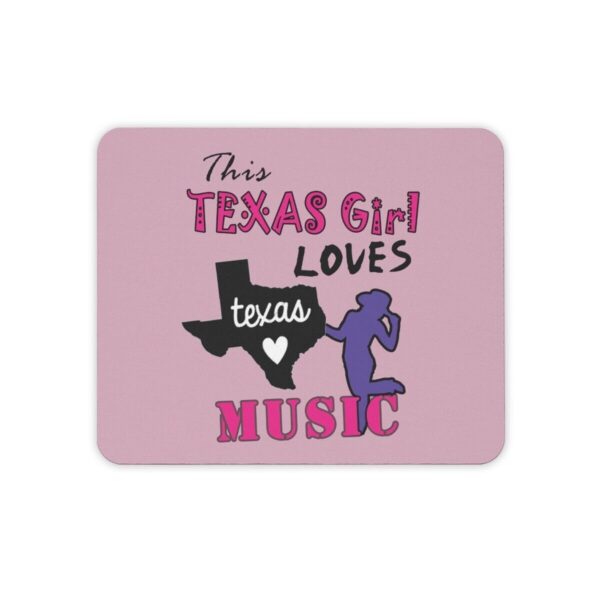 Texas CowGirl Loves Music Mouse pad