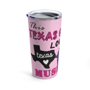 Texas Girl Tumbler | Personalized Tumbler Cup | Iced Coffee Tumbler | 20 oz Tumbler | Travel-Size Tumbler