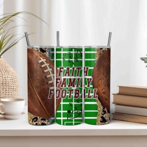 Tumbler with Football Gift for Coach