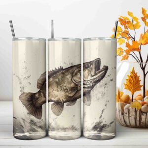 Bass Fisherman Gift Tumbler Wrap