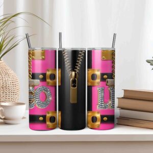 Hot Pink Travel Bag Tumbler Wrap