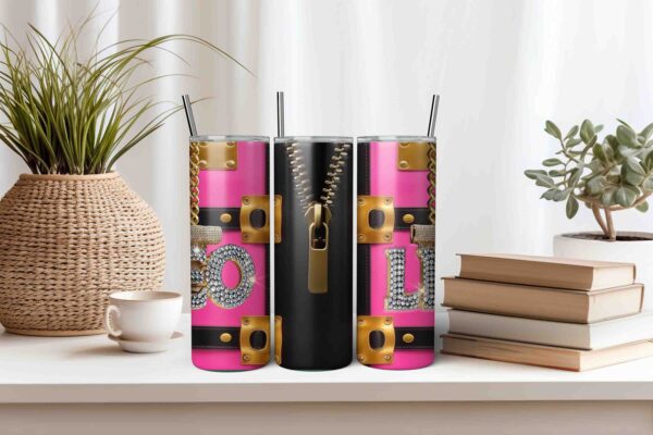 Hot Pink Travel Bag Tumbler Wrap