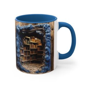 3D Bookshelf Coffee Mug