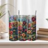 3D Patchwork Quilt Pattern Tumbler Wrap