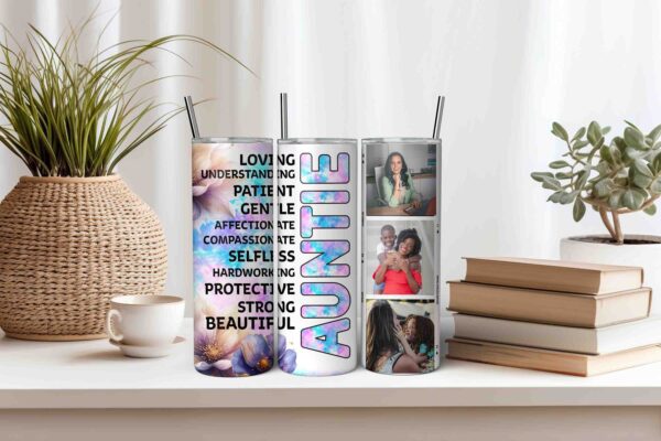 Aunt Photo Tumbler Wrap