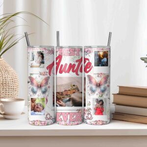 Best Aunt Photo Tumbler Wrap