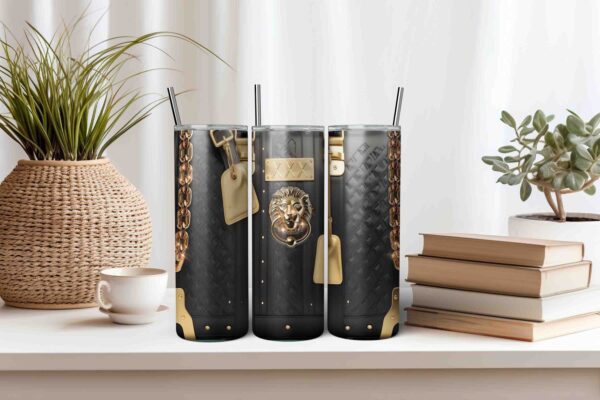 Black Travel Bag Tumbler Wrap