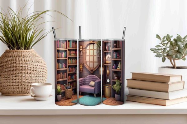 Bookshelf Tumbler Design