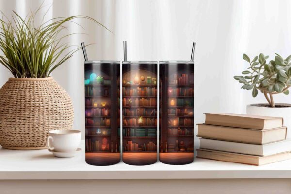 Bookshelf Tumbler Wrap