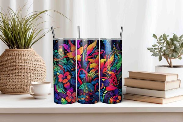 Colorful Flowers in Jungle Wrap