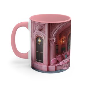 Pink Coffee Cup for Book Lovers