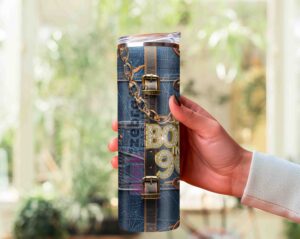 Born in 90's Handmade Bag Tumbler Wrap