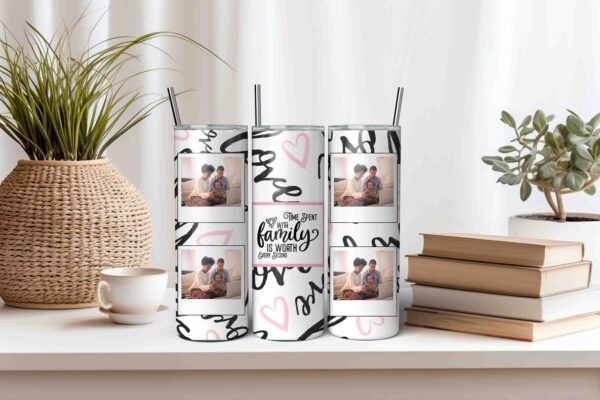 Family Photo Tumbler Template