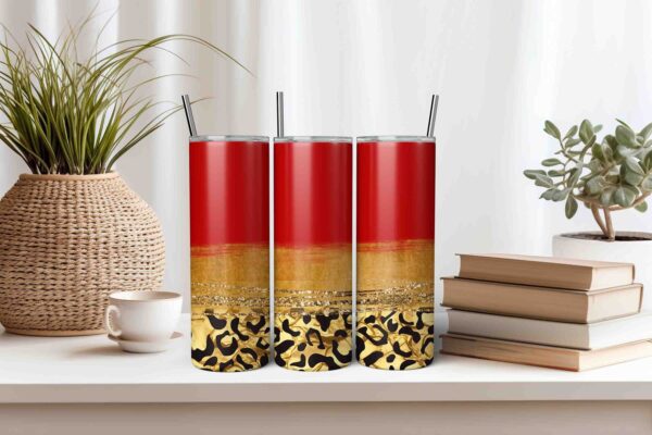 Luxury Leopard Print Tumbler Wrap