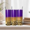 Luxury Purple Cheetah Print Tumbler Wrap