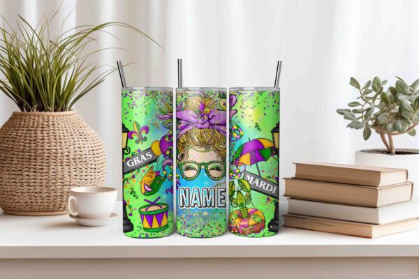 Mardi Gras Tumbler Wrap