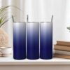 Ombre Blue Tumbler Wrap SVG