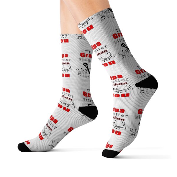 Personalized Grandpa Socks - Dad's Got Competition - Funny Father's Day Gift