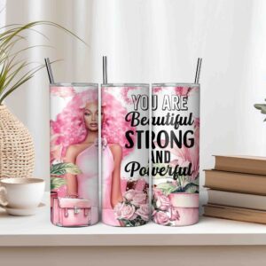 Pink Affirmation Tumbler Wrap