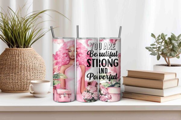 Pink Affirmation Tumbler Wrap