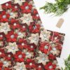 Poinsettia Gift Wrap Floral Design