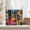 Retro Tumbler Wrap with Cassette Tape Keychain Design