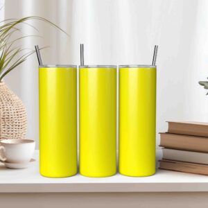 Sunshine Yellow Tumbler Wrap PNG