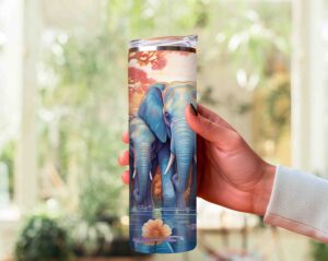 20oz Skinny Tumbler Sublimation Design